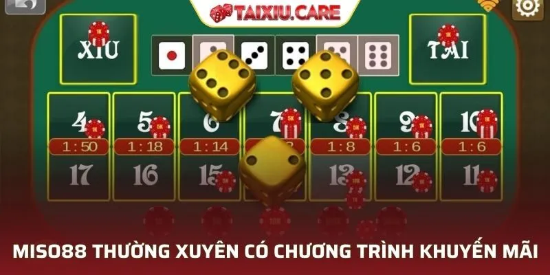 MISO88 thường xuyên có chương trình khuyến mãi hấp dẫn