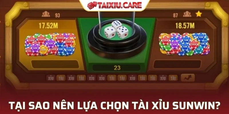 Tại sao hội viên nên lựa chọn tài xỉu SUNWIN?