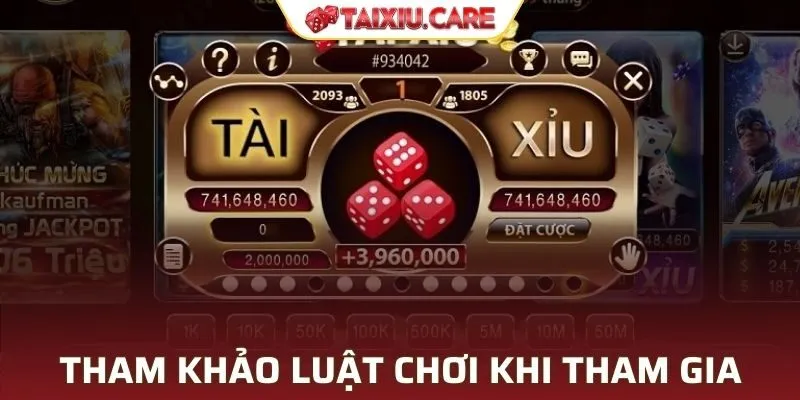 Tham khảo luật chơi tài xỉu trước khi tham gia tại W88